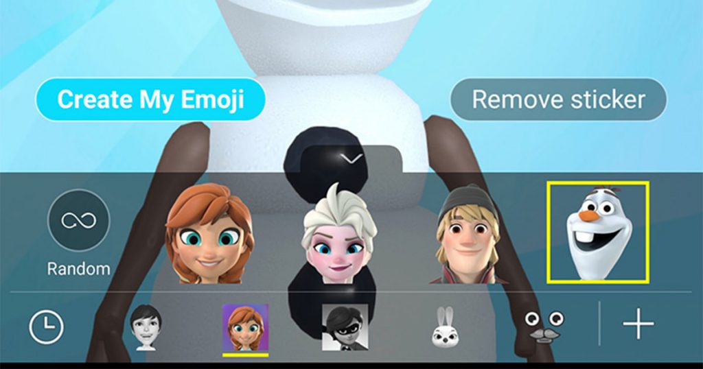  Frozen มาอยู่ใน AR Emoji บน Samsung Galaxy S9 และ S9+