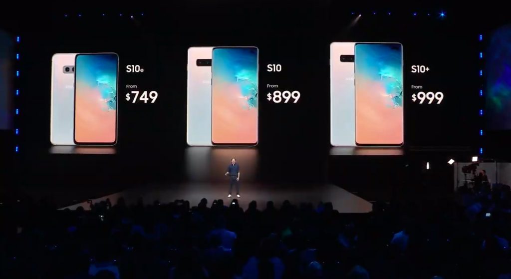 Samsung Galaxy S10 Series Price